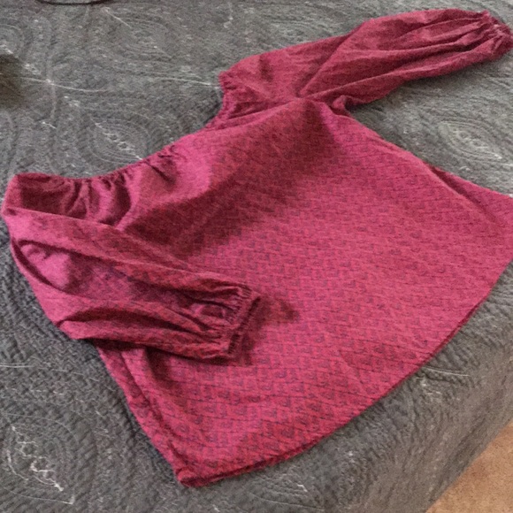 Anthropologie-Maeve- Pink/blue floral pattern, off the shoulder-S - Picture 4 of 5